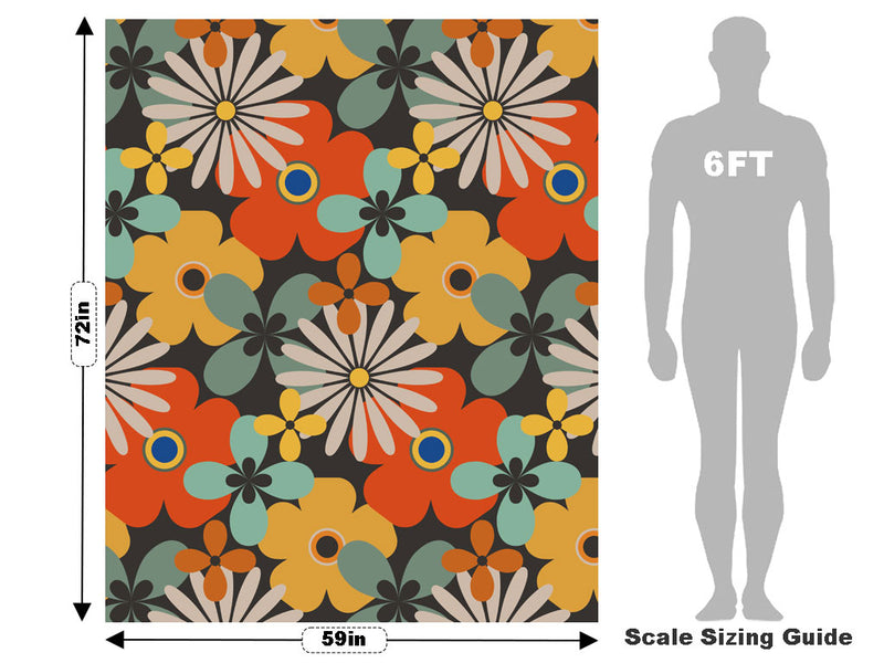 Calm Growth Retro Vehicle Wrap Scale~Rwraps Series 914 Calm Growth Retro Measurements~1
