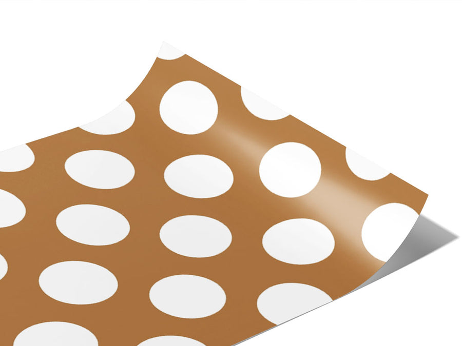 Camel Tan Polka Dot Vinyl Wraps~Rwraps Series 914 Digitally Printed Vinyl Wrap~0