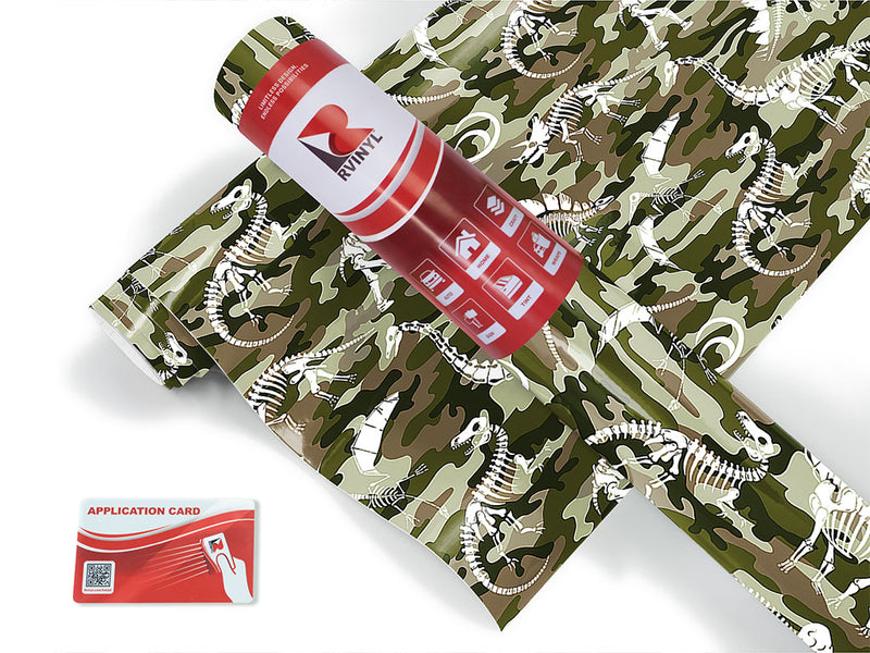 camo dino dinosaur Craft Vinyl Roll