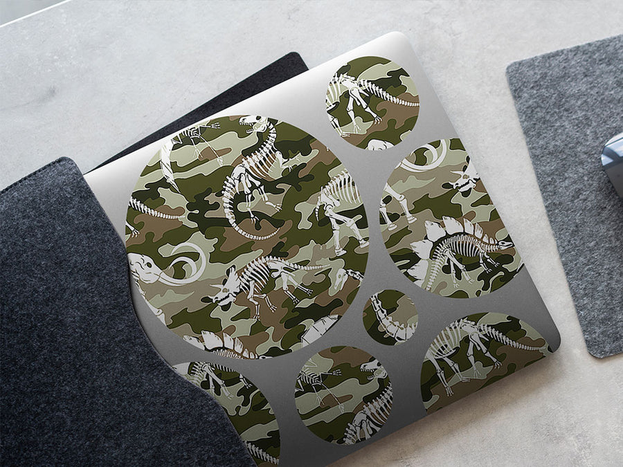 camo dino dinosaur DIY Laptop Stickers