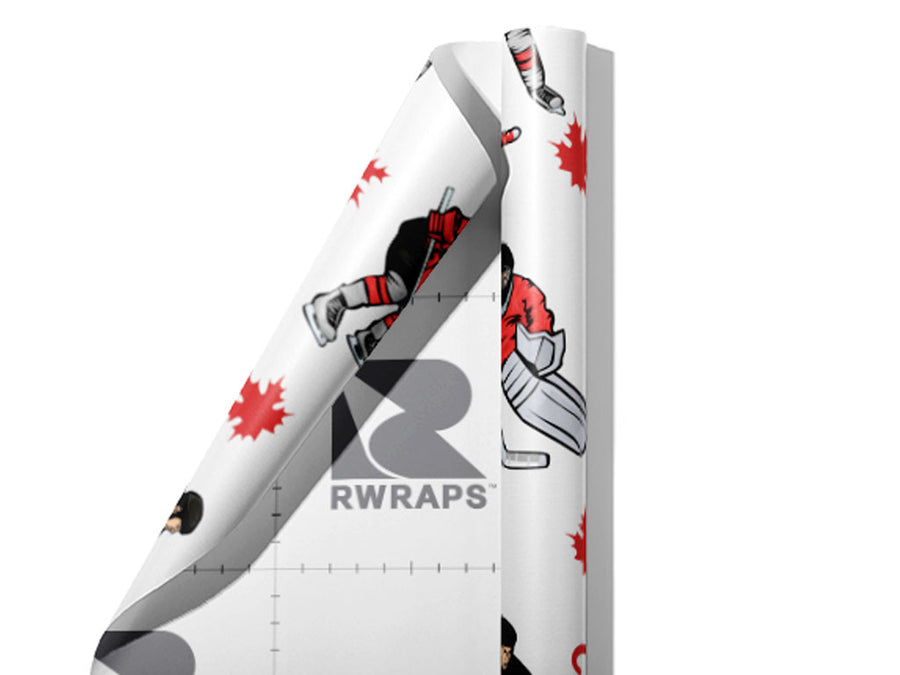 Canadian Hockey Sport Wrap Film Sheets~Rwraps Series 914 Canadian Hockey Sport Scrolled Sheet~3