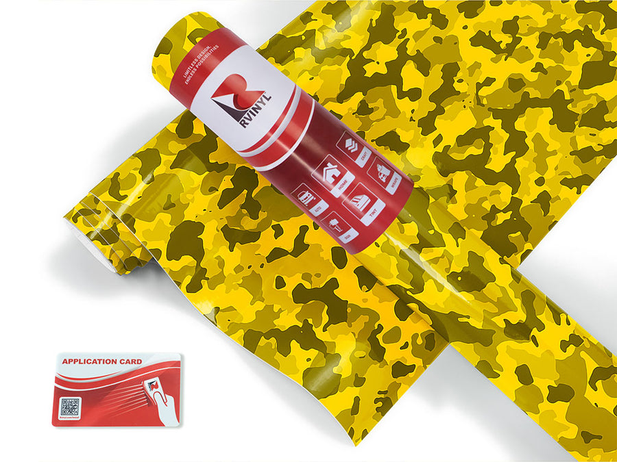 canary masquerade camouflage Craft Vinyl Roll