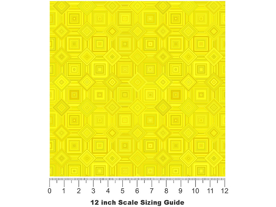 Canary Songs Mosaic Vinyl Film Pattern Size 12 inch Scale~Rwraps Canary Songs Mosaic Sizing Chart~2