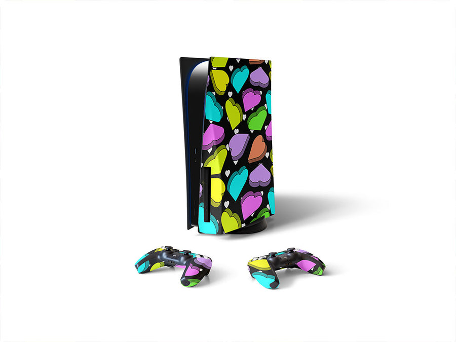 candygram crunch heart Sony PS5 DIY Skin
