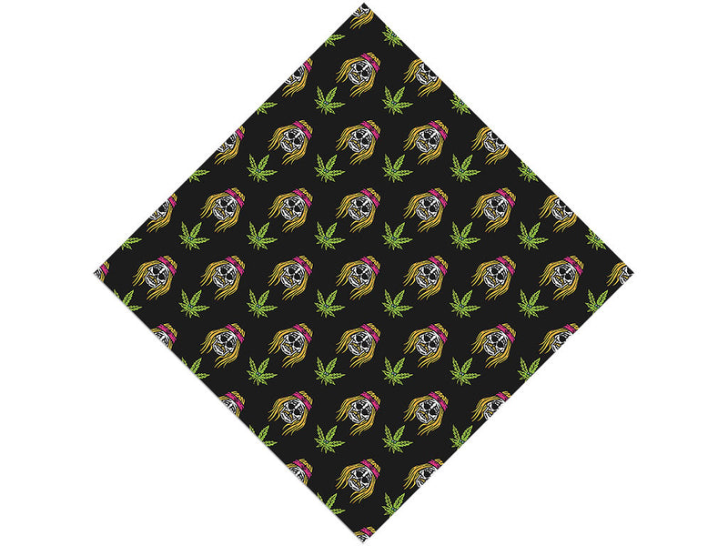 Cannabinoid Skulls Halloween Vinyl Wrap Pattern