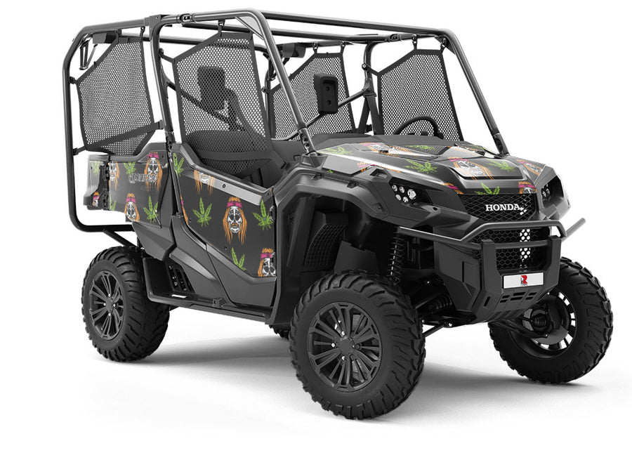 Cannabinoid Skulls Halloween Utility Vehicle Vinyl Wrap