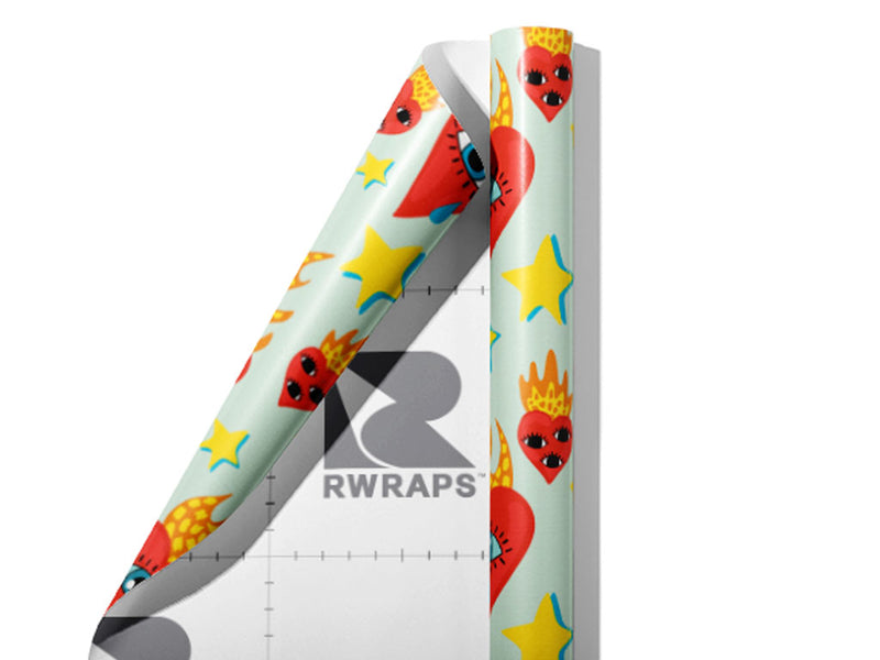 Cant Help Falling Heart Wrap Film Sheets~Rwraps Series 914 Cant Help Falling Heart Scrolled Sheet~3