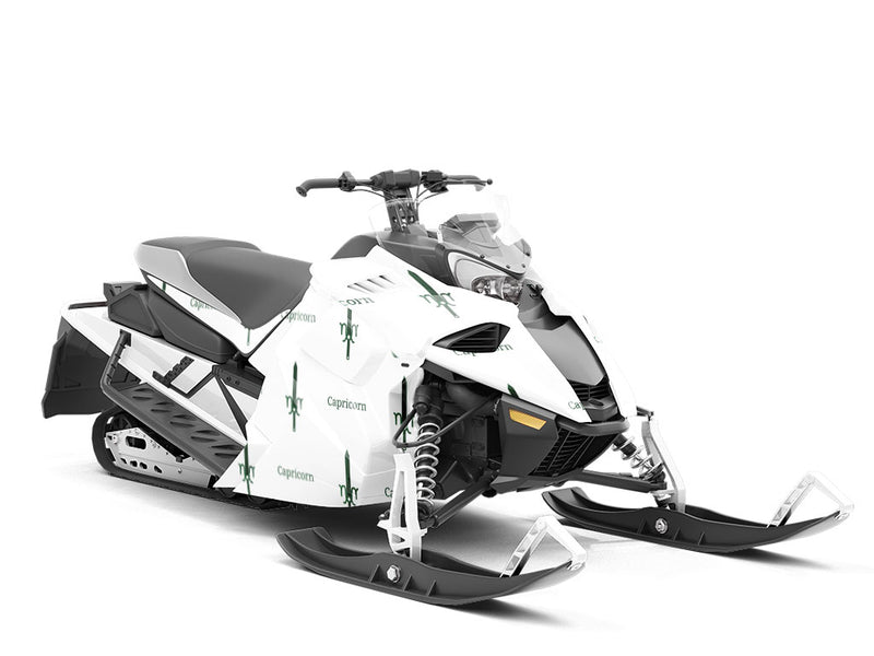 Capricorn Swords Astrology Custom Wrapped Snowmobile