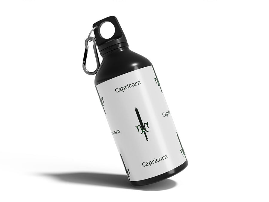 capricorn swords astrology Water Bottle DIY Stickers