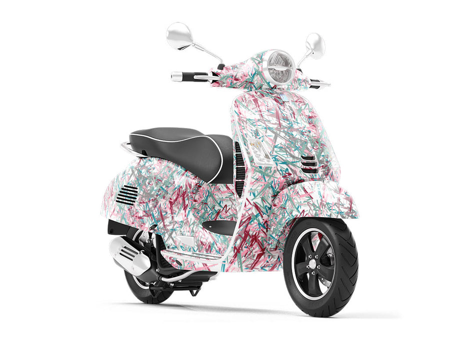 Captured Abstract Vespa Scooter Wrap Film