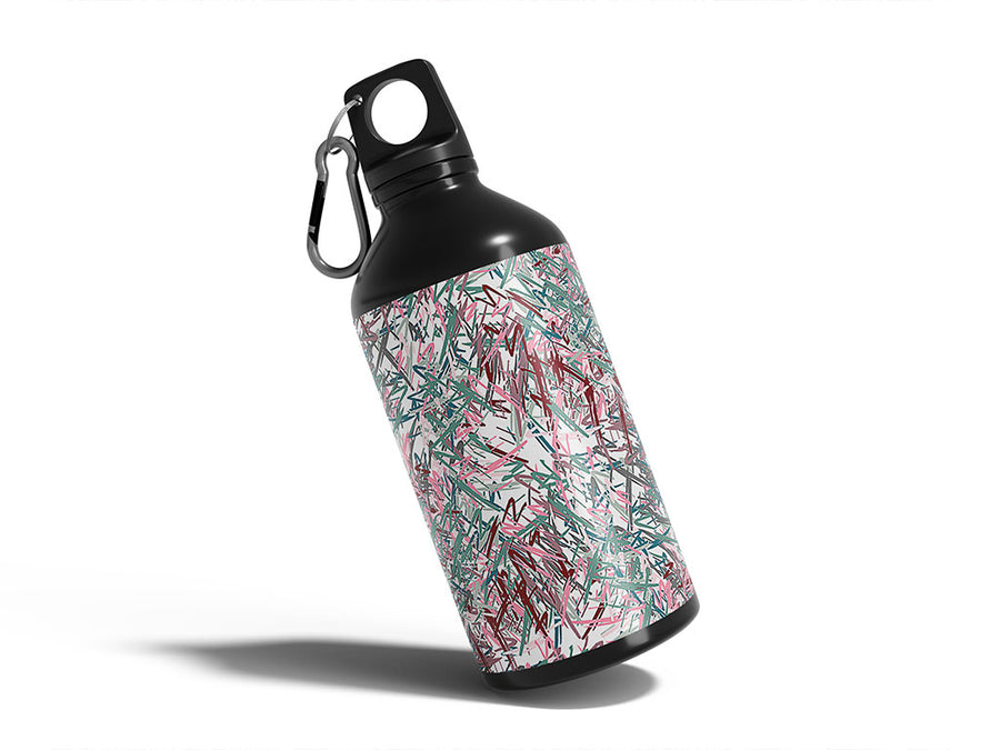 captured abstract geometric Water Bottle DIY Stickers
