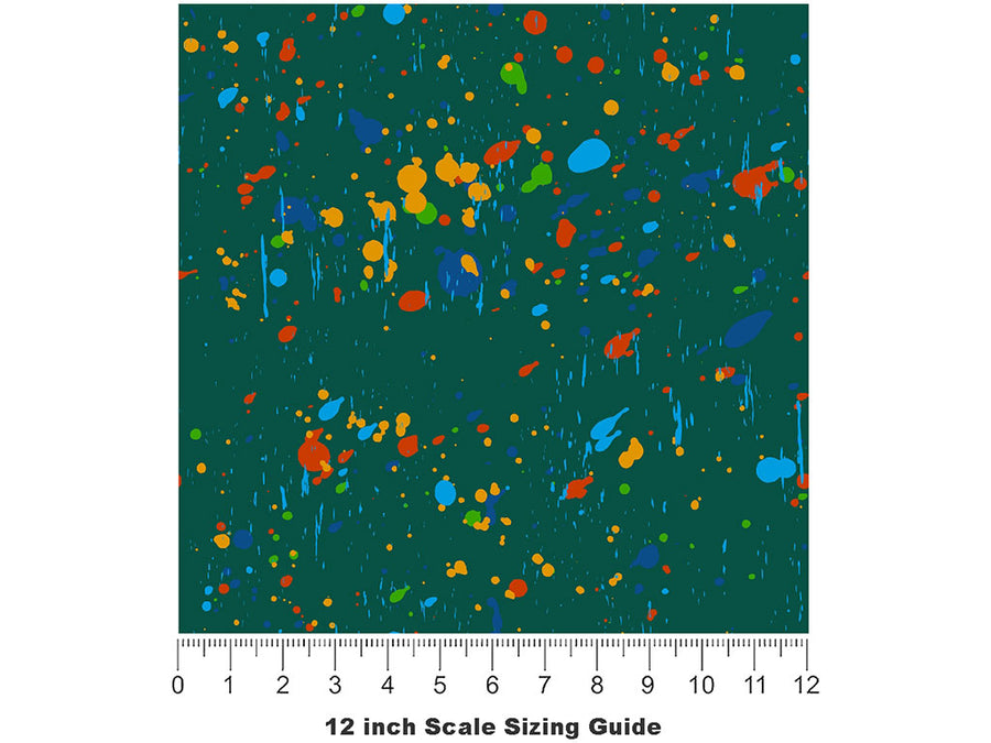 Capturing Moods Paint Splatter Vinyl Film Pattern Size 12 inch Scale~Rwraps Capturing Moods Paint Splatter Sizing Chart~2