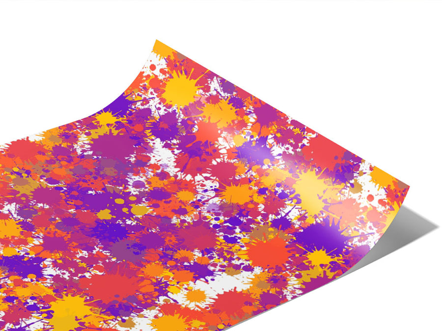 Car Crash Paint Splatter Vinyl Wraps~Rwraps Series 914 Digitally Printed Vinyl Wrap~0