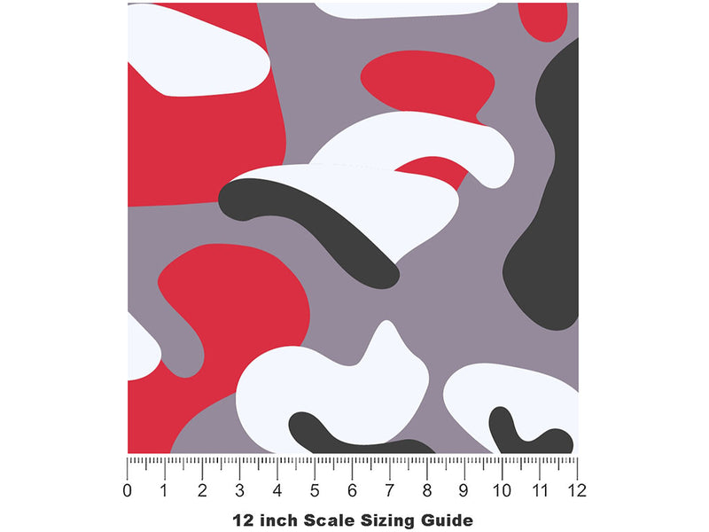 Carmen Flecktarn Camouflage Vinyl Film Pattern Size 12 inch Scale~Rwraps Carmen Flecktarn Camouflage Sizing Chart~3