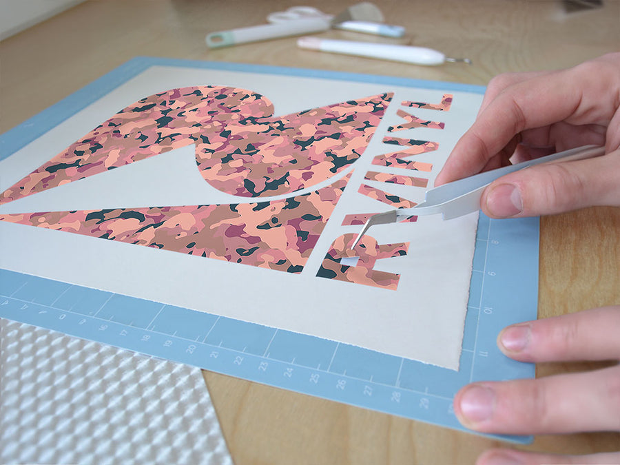 carnation erdl camouflage Easy Weed Craft Vinyl