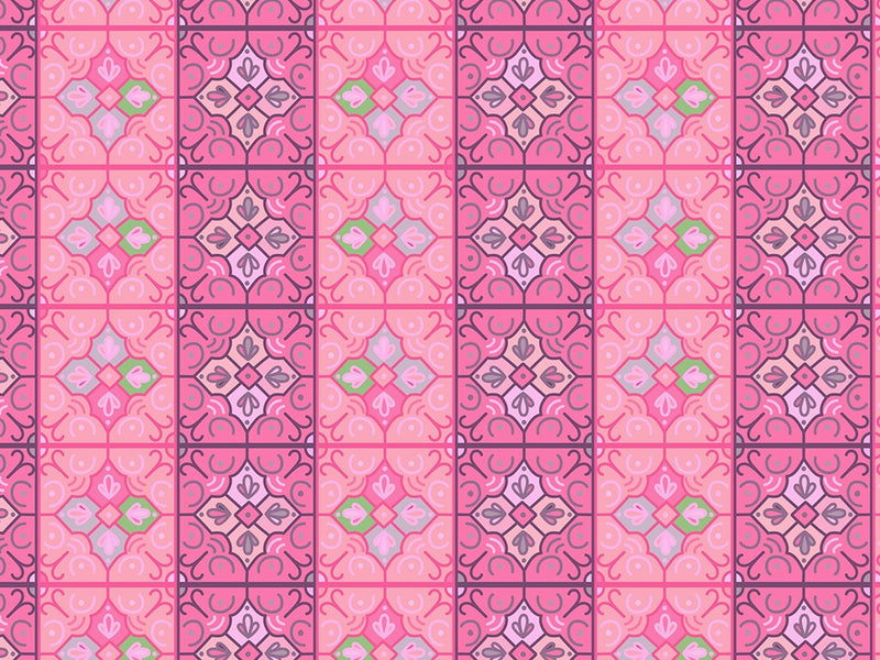 Carnation Tile Vinyl Wrap Pattern~Rwraps Series 914 Digitally Printed Vinyl Wrap~0