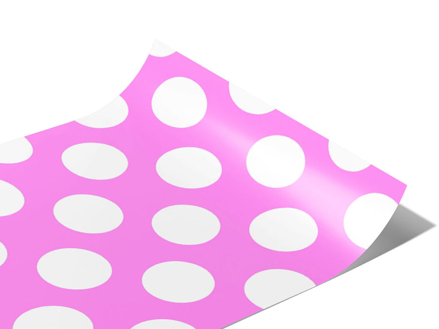 Carnation Pink Polka Dot Vinyl Wraps~Rwraps Series 914 Digitally Printed Vinyl Wrap~0