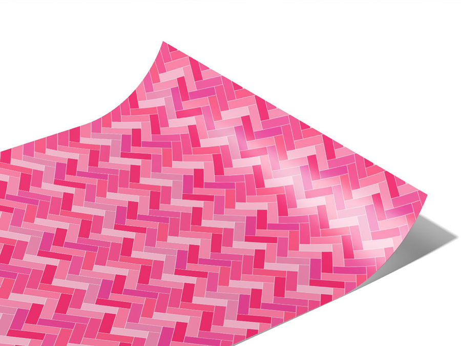 Carnation Pink Brick Vinyl Wraps~Rwraps Series 914 Digitally Printed Vinyl Wrap~1