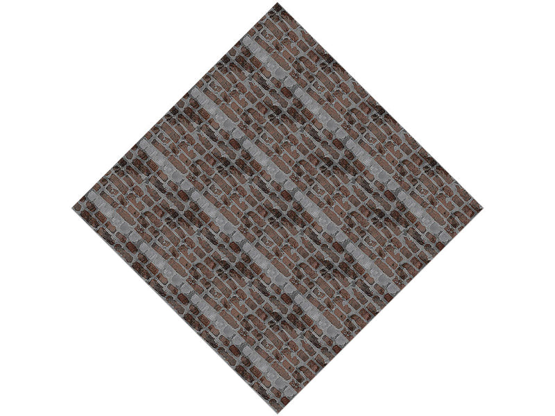 Carob Brown Brick Vinyl Wrap Pattern