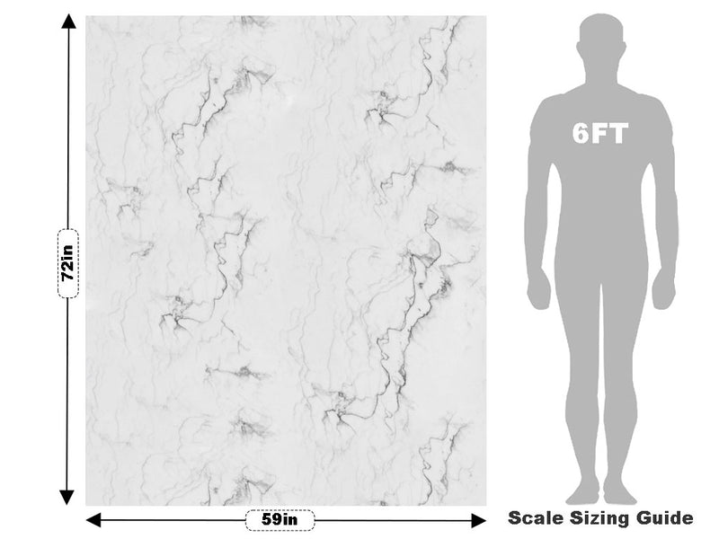 Carrara White Marble Vehicle Wrap Scale~Rwraps Series 914 Carrara White Marble Measurements~1