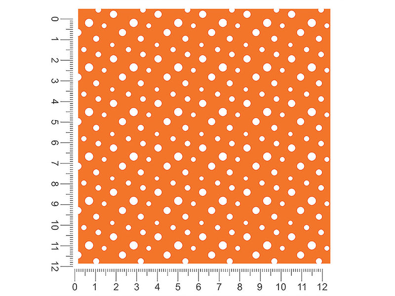 carrot orange polka dot 1ft x 1ft Craft Sheets
