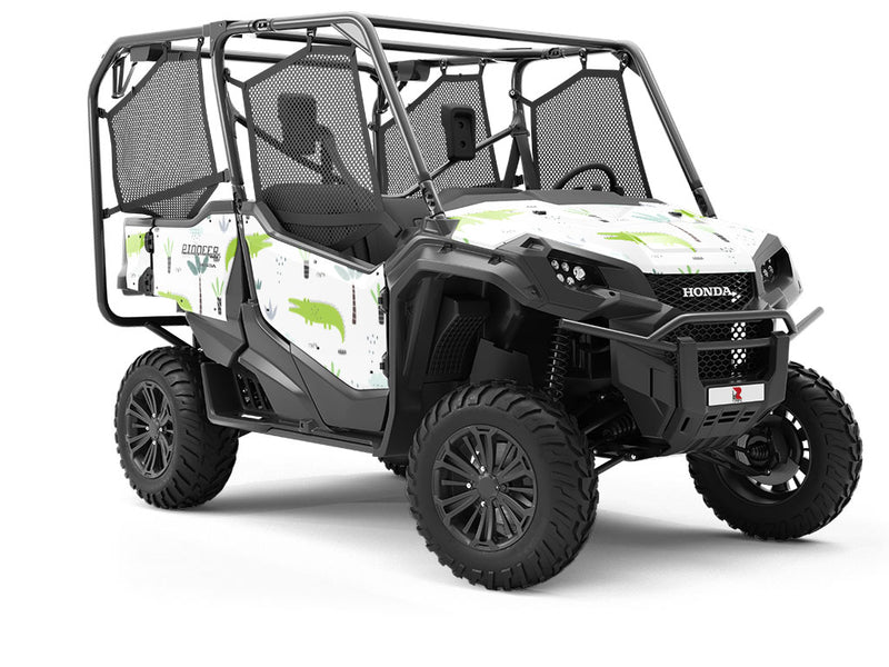 Cartoon Alligators Marine Life Utility Vehicle Vinyl Wrap