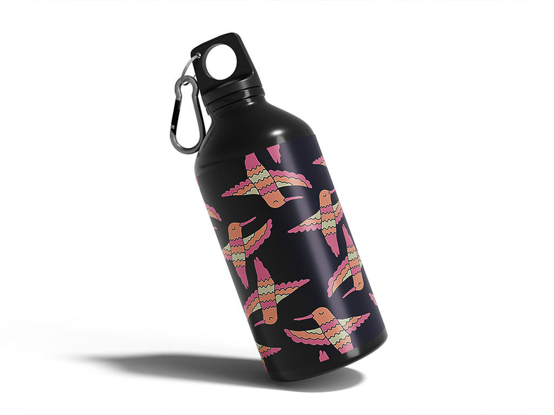 cartoon dancers bird Water Bottle DIY Stickers