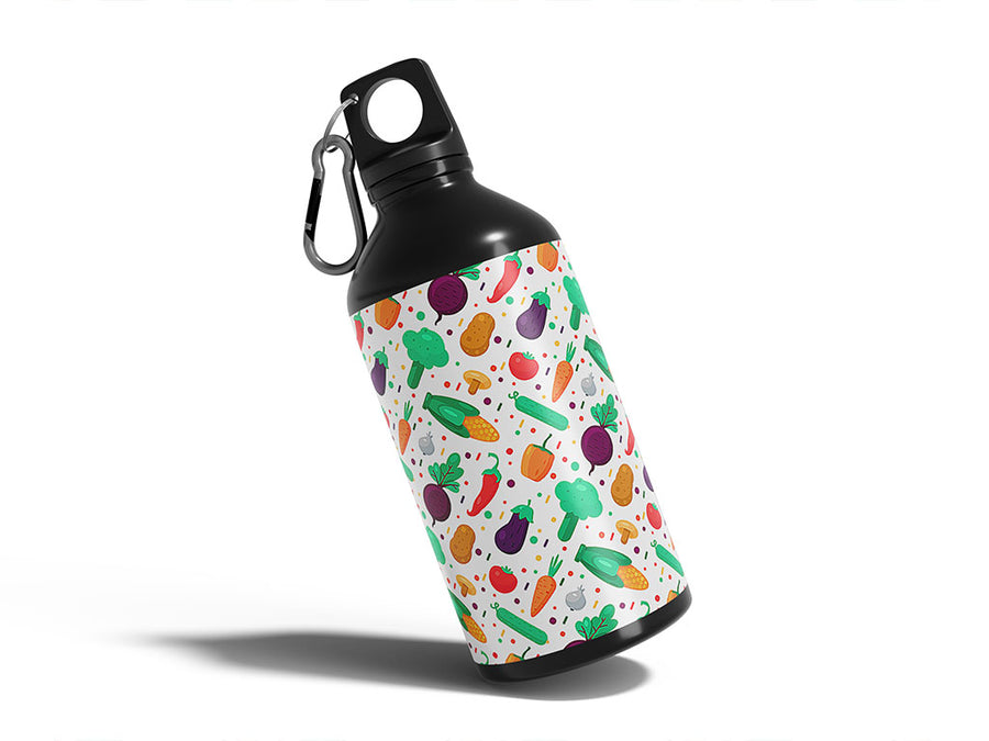 cartoon harvest gardening Water Bottle DIY Stickers