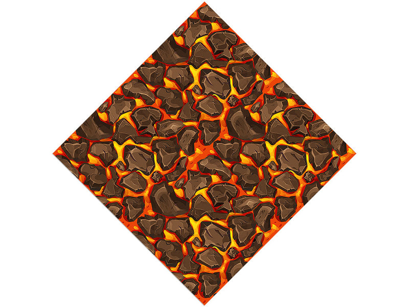 Cartoon Magma Lava Vinyl Wrap Pattern
