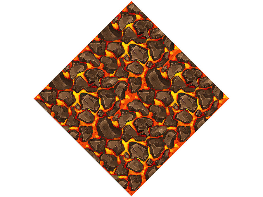 Cartoon Magma Lava Vinyl Wrap Pattern