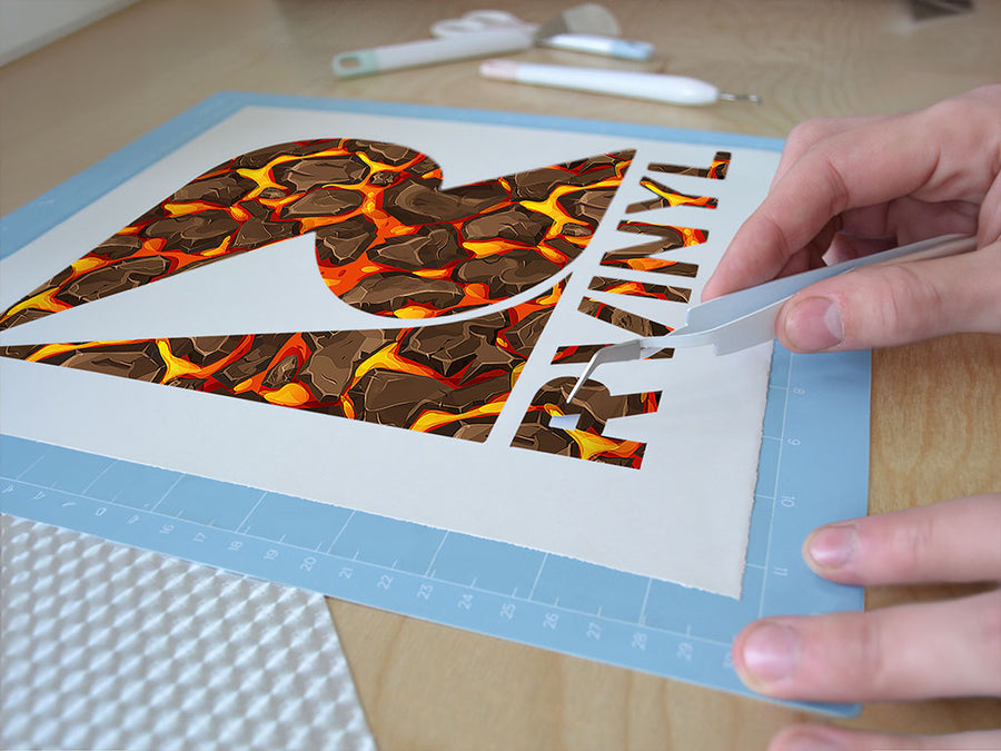 cartoon magma lava Easy Weed Craft Vinyl