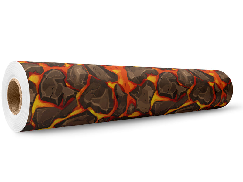 Cartoon Magma Lava Wrap Film Wholesale Roll~Rwraps Series 914 Digitally Printed Vinyl Roll~5