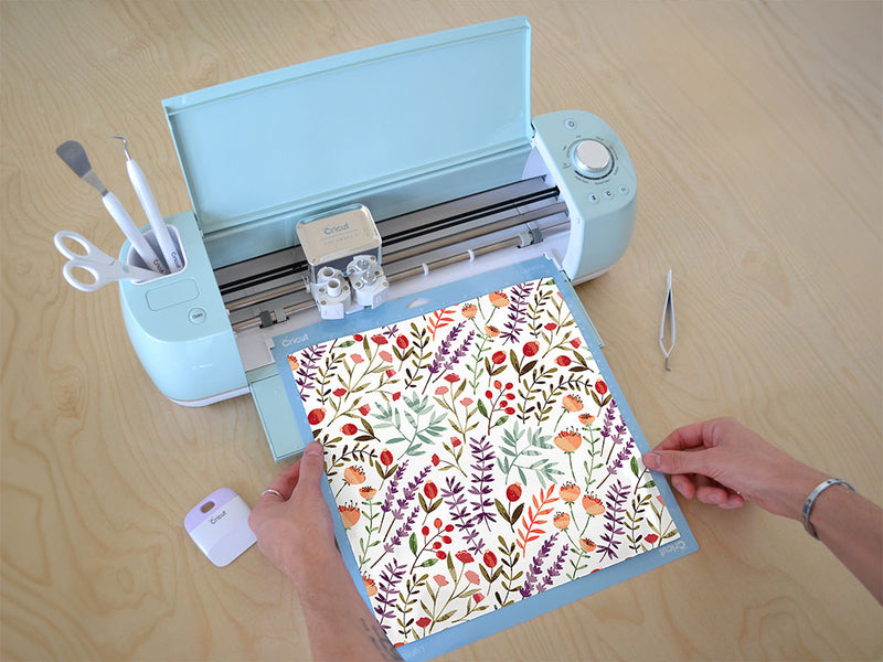 cartoon meadow floral Cricut Compatible Vinyl