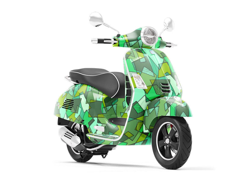 Castleton Cubes Mosaic Vespa Scooter Wrap Film