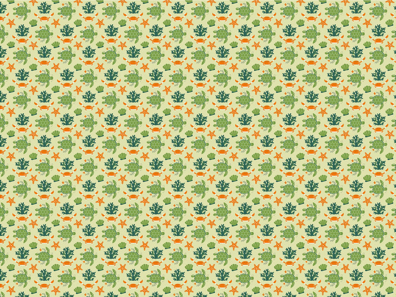 Casual Terrapins Marine Life Vinyl Wrap Pattern~Rwraps Series 914 Digitally Printed Vinyl Wrap~0