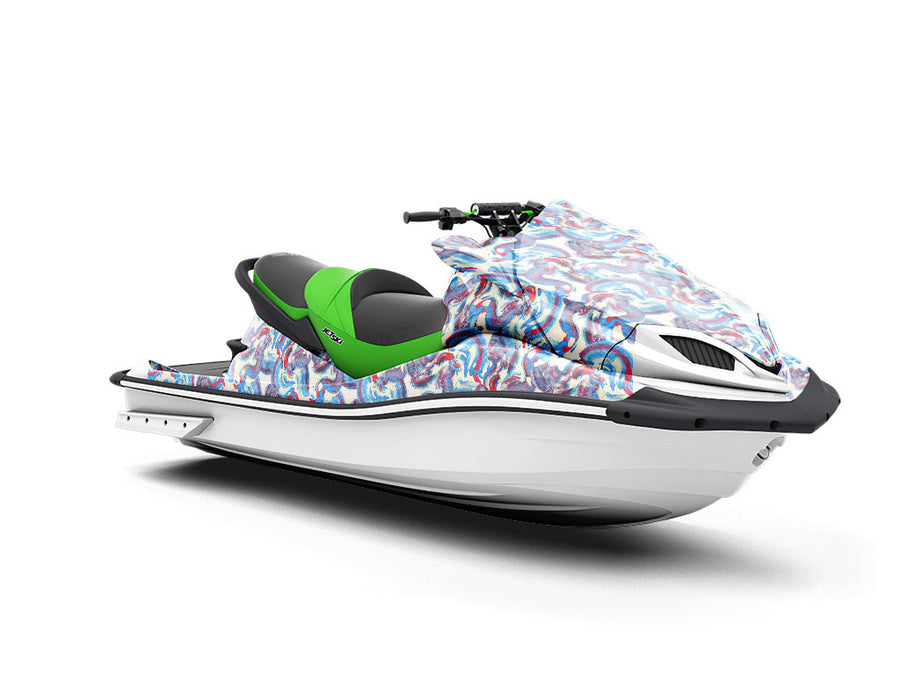 Caterpillar Combat Abstract Jet Ski Vinyl Customized Wrap
