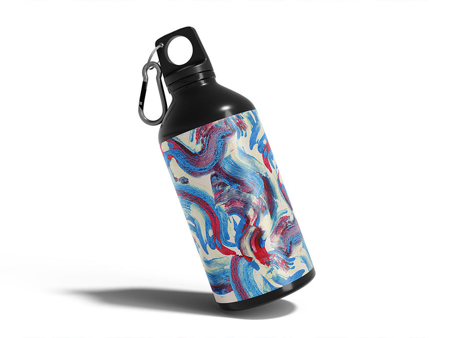 caterpillar combat abstract geometric Water Bottle DIY Stickers