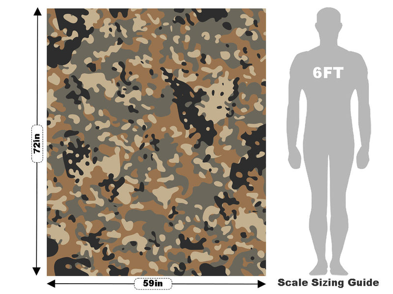 Cedar ERDL Camouflage Vehicle Wrap Scale~Rwraps Series 914 Cedar ERDL Camouflage Measurements~2