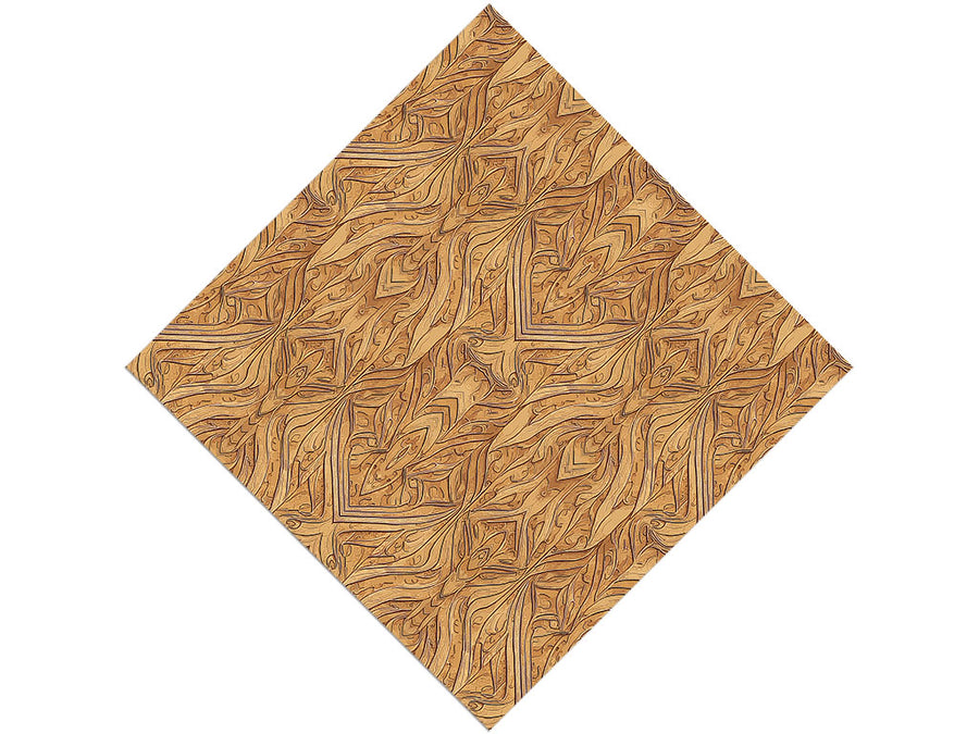 Cedar Fortune Wooden Parquet Vinyl Wrap Pattern
