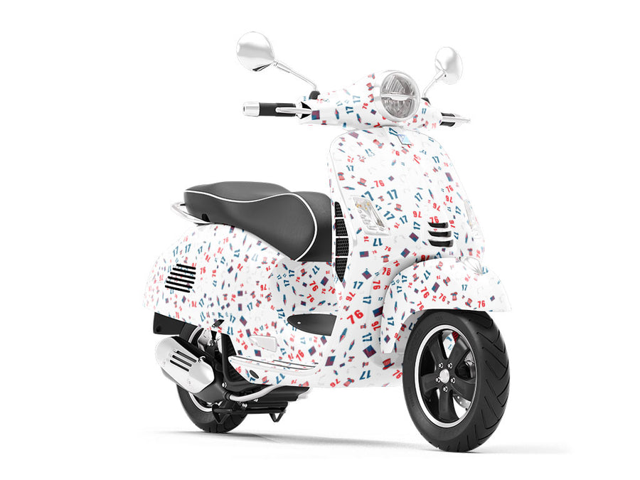 Celebrate 1776 Americana Vespa Scooter Wrap Film