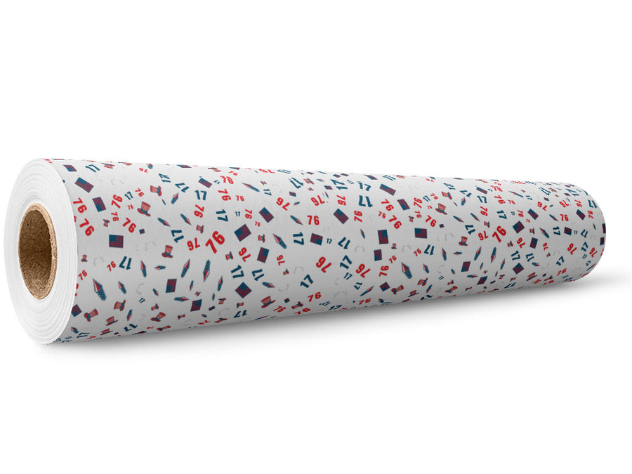 Celebrate 1776 Americana Wrap Film Wholesale Roll~Rwraps Series 914 Digitally Printed Vinyl Roll~5