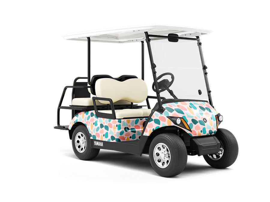 Celeste Cobblestone Wrapped Golf Cart