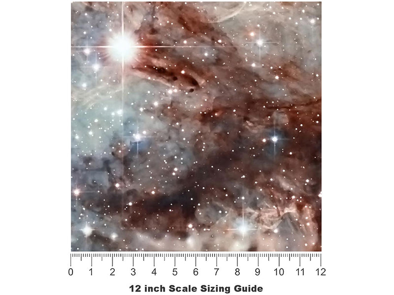 Celestial Night Galaxy Vinyl Film Pattern Size 12 inch Scale~Rwraps Celestial Night Galaxy Sizing Chart~3