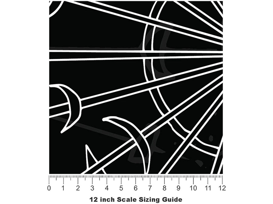 Celestial Offerings Mystic Vinyl Film Pattern Size 12 inch Scale~Rwraps Celestial Offerings Mystic Sizing Chart~2