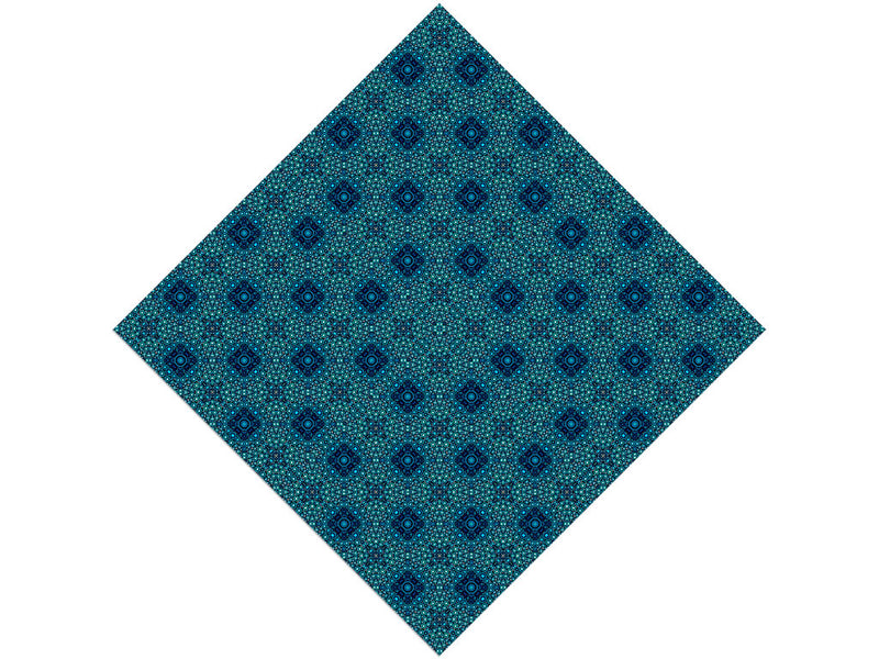 Cerulean Squares Mosaic Vinyl Wrap Pattern