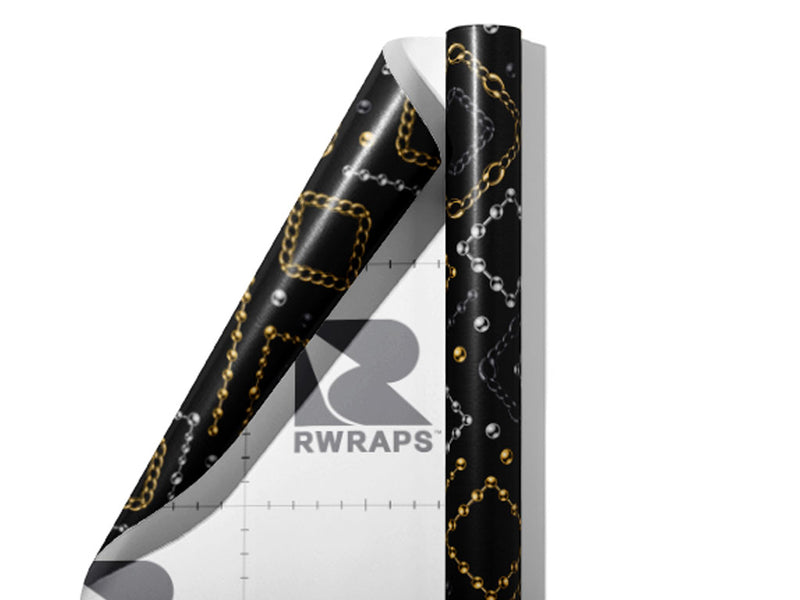 Chain Collection Art Deco Wrap Film Sheets~Rwraps Series 914 Chain Collection Art Deco Scrolled Sheet~3