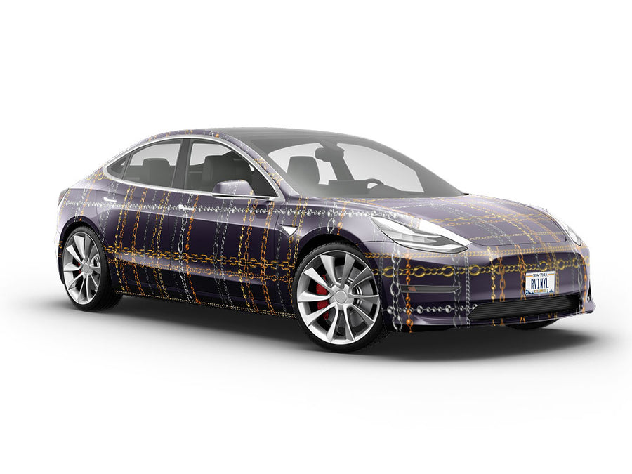 Chain Excitement Bling Vehicle Vinyl Wrap