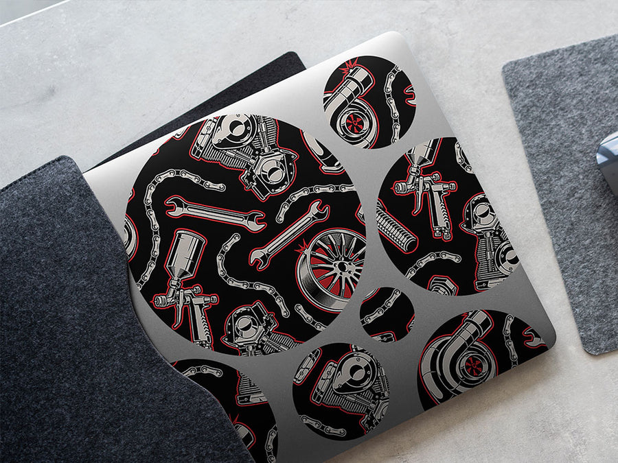 chained rims gearhead DIY Laptop Stickers