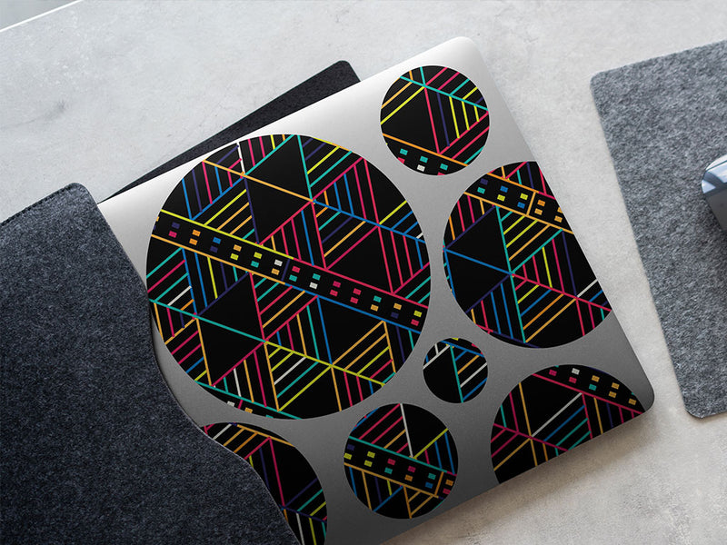 change lane art deco DIY Laptop Stickers