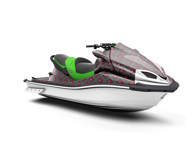 Charcoal Roses Gothic Jet Ski Vinyl Customized Wrap